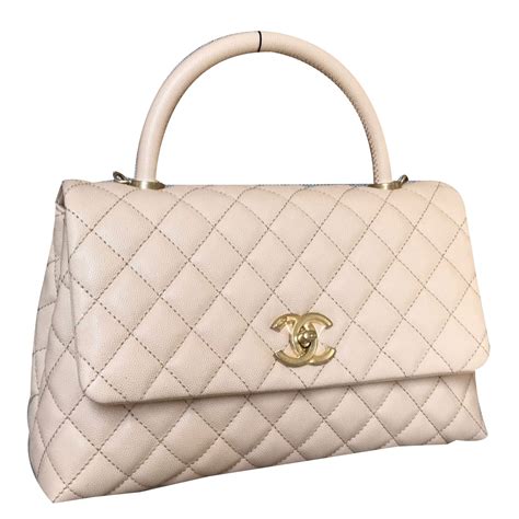 chanel coco handle bag beige|Coco Chanel bag price.